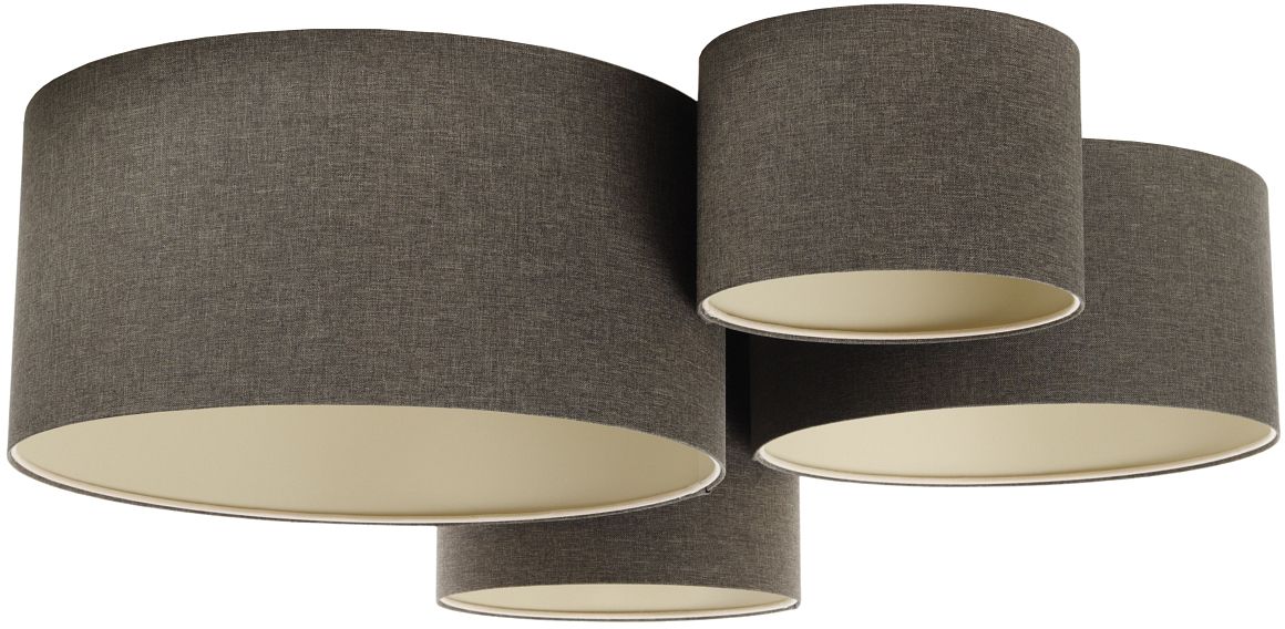 BPS Koncept Boho Ellegant lampa podsufitowa 4x60 W grafitowa 084-068