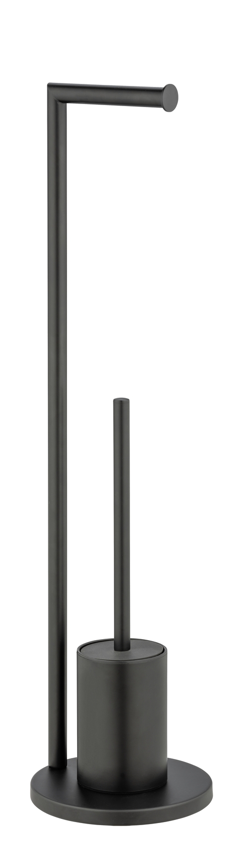 Wenko Ferla stojak na papier toaletowy ze szczotką WC czarny 25675100