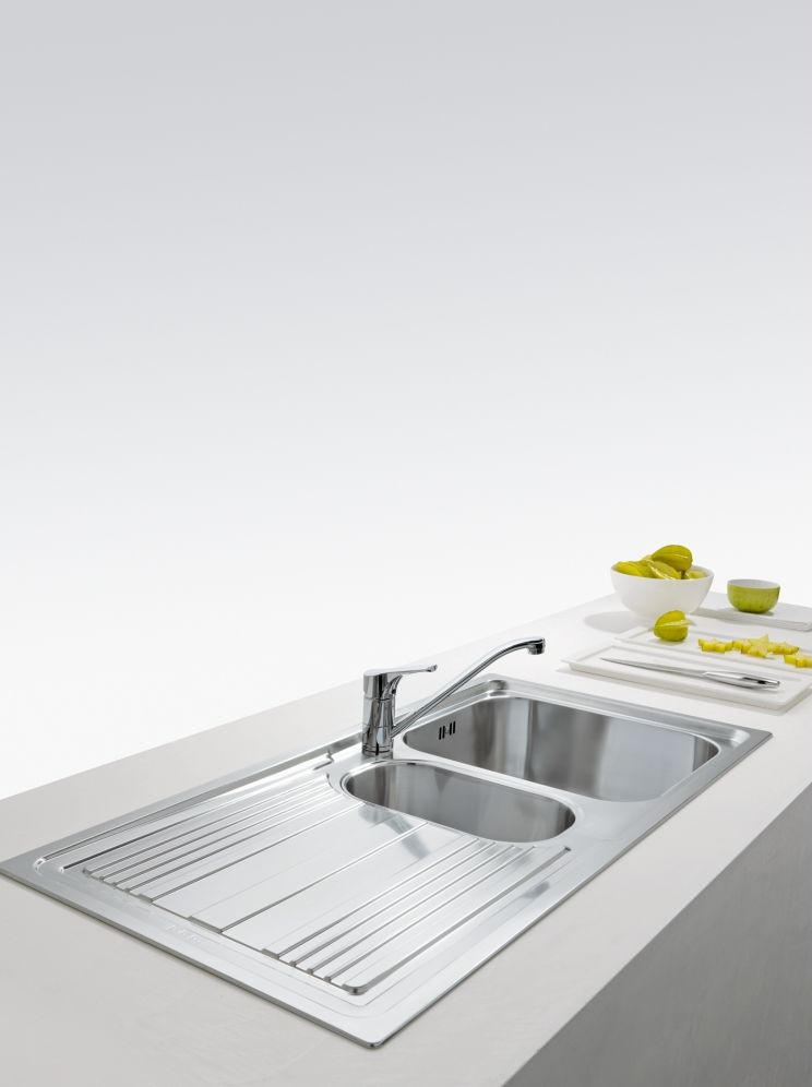 Franke Logica Line LLL 651-100 zlewozmywak stalowy 100x50 cm stal 101.0086.254