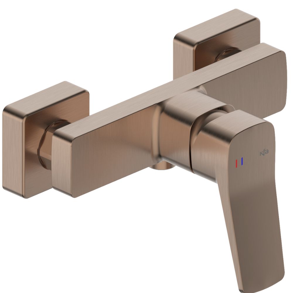 KFA Armatura Malaga Rose Gold bateria prysznicowa ścienna różowe złoto szczotkowane 4526-010-34