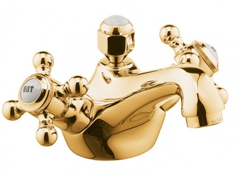 Kludi 1926 bateria umywalkowa stojąca pozłacana 510124520