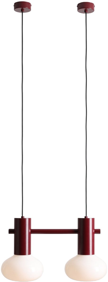 Aldex Flo lampa wisząca 2x10 W czerwona 7000H27_S