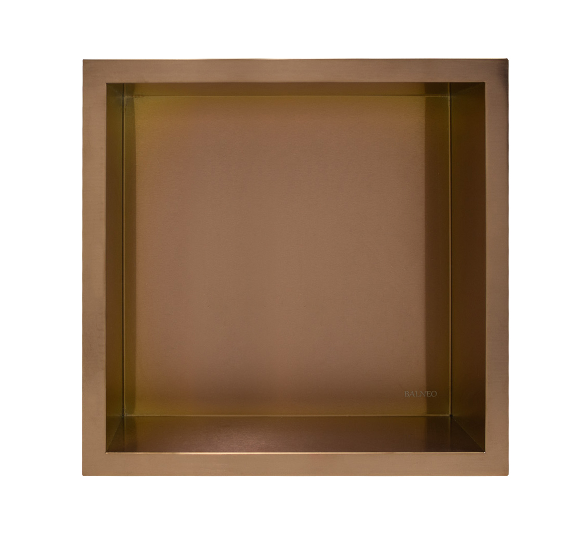 Balneo Wall-Box One Copper/Miedź półka wnękowa 30 cm miedziana OB-CO2