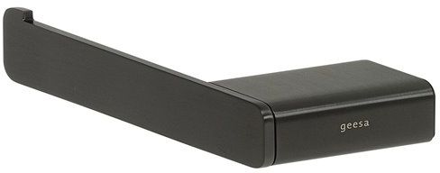 Geesa Shift uchwyt na papier toaletowy lewy czarny metal szczotkowany 919909-09-L