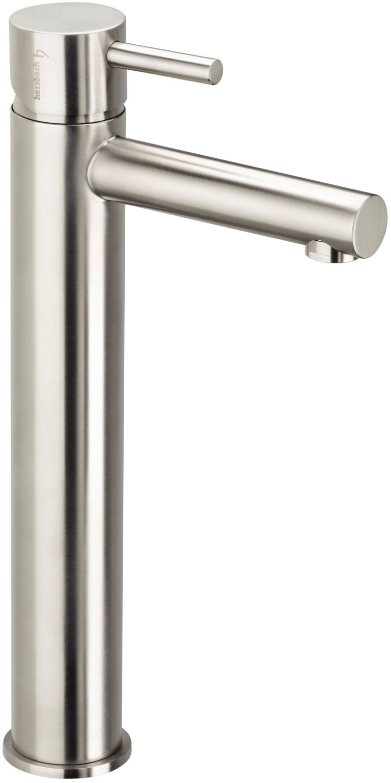 Herzbach Design iX bateria umywalkowa stojąca wysoka stal szczotkowana 17.133200.2.09