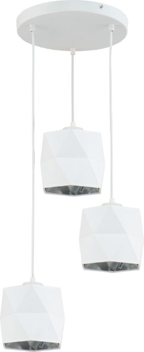 TK Lighting Siro lampa wisząca 3x15 W biała-srebrna 3250 - Wysyłka w 24h