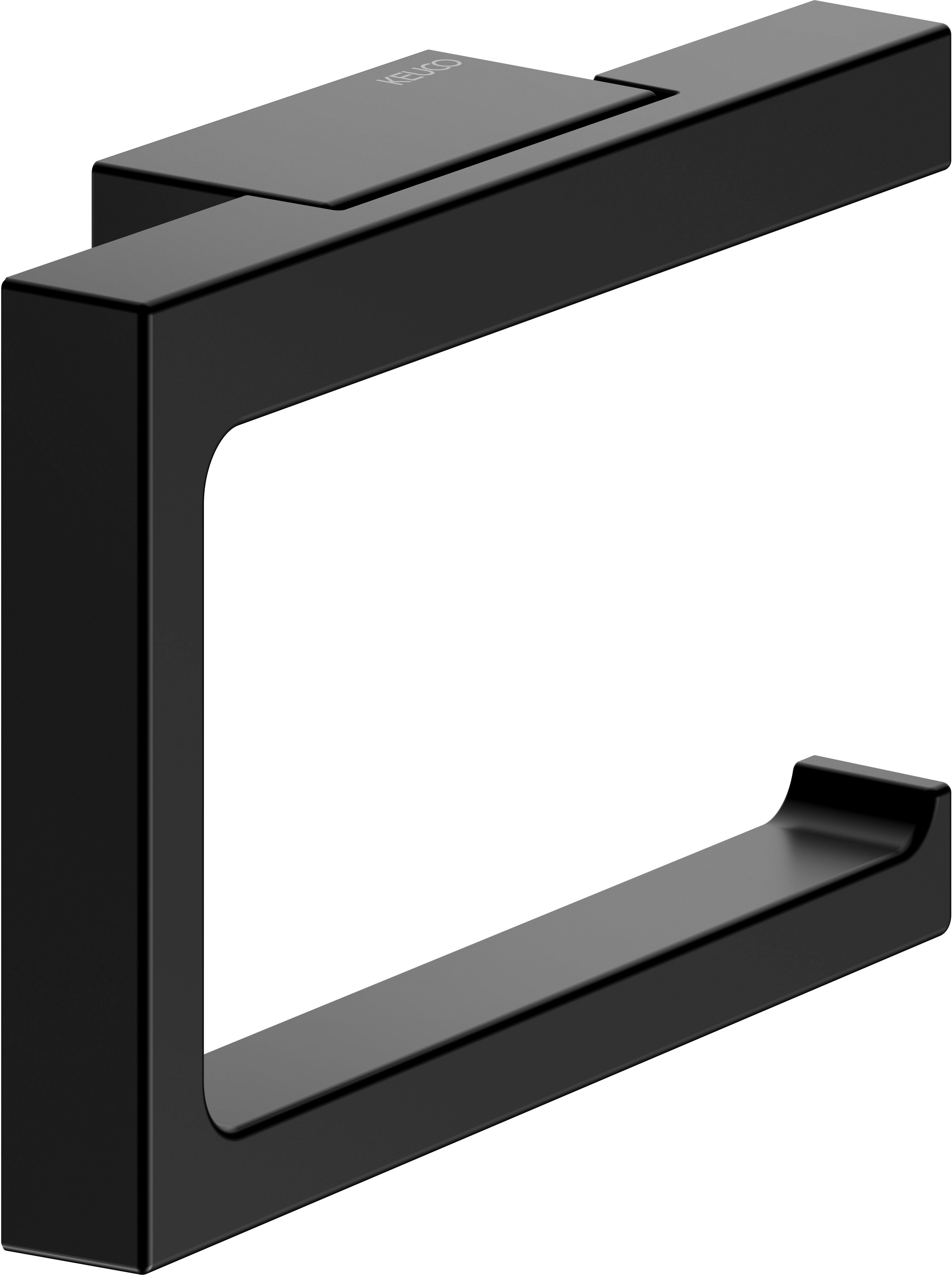Keuco Edition 11 uchwyt na papier toaletowy czarny mat 11162370000
