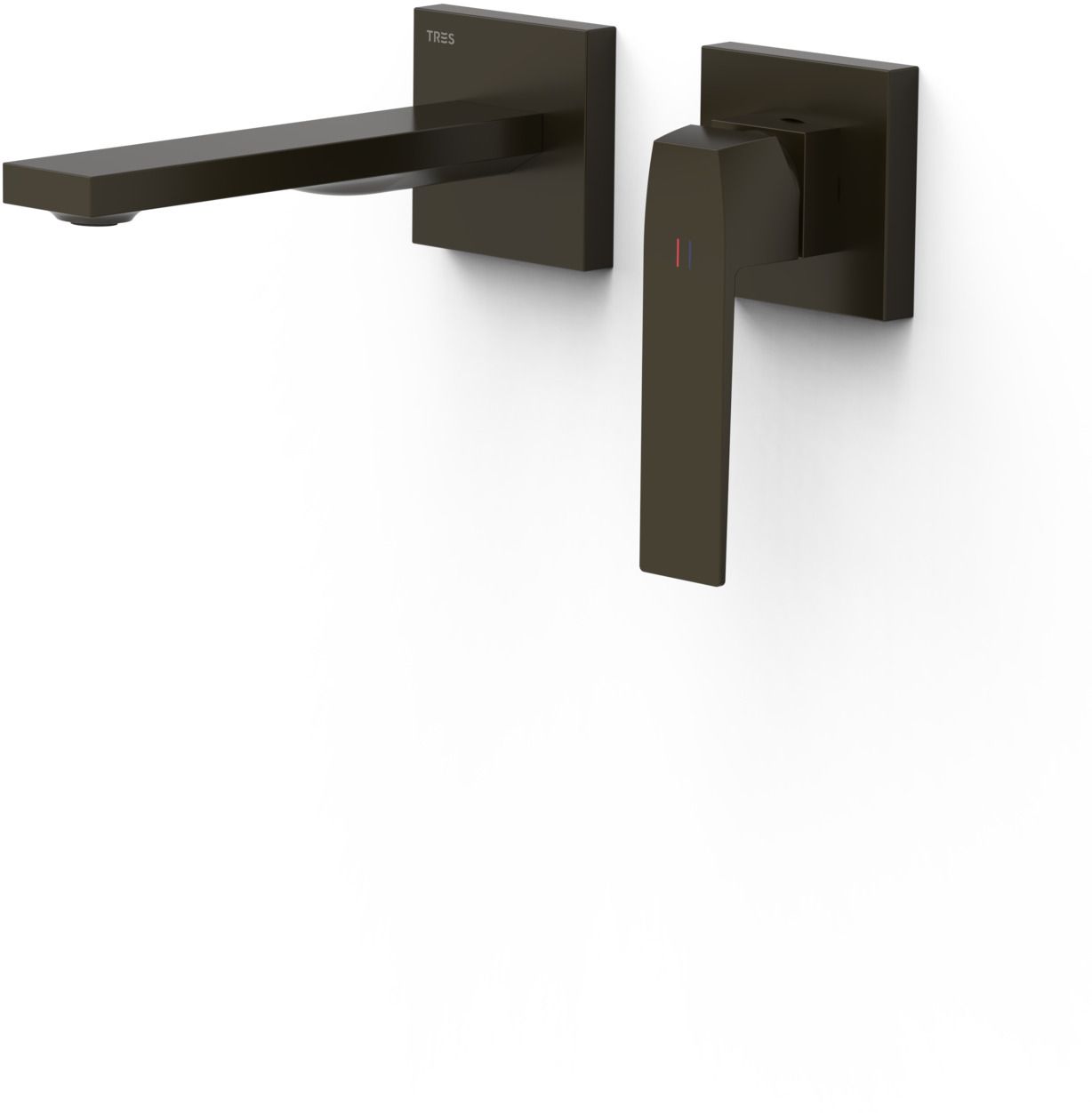 Tres Slim Exclusive bateria umywalkowa podtynkowa czarna 20230021KMB