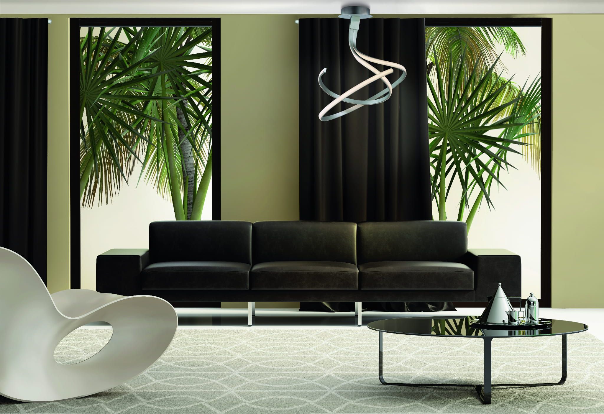 Mantra Nur Plata lampa podsufitowa 1x50W chrom 4981