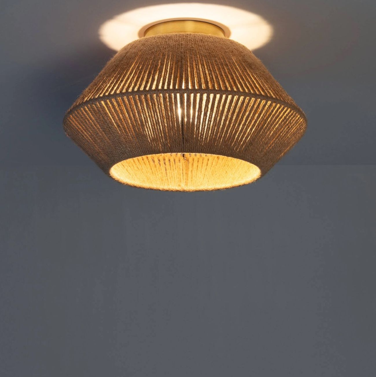 Abruzzo Boho lampa podsufitowa 1x20 W złota-brązowa ABR-PLEDI