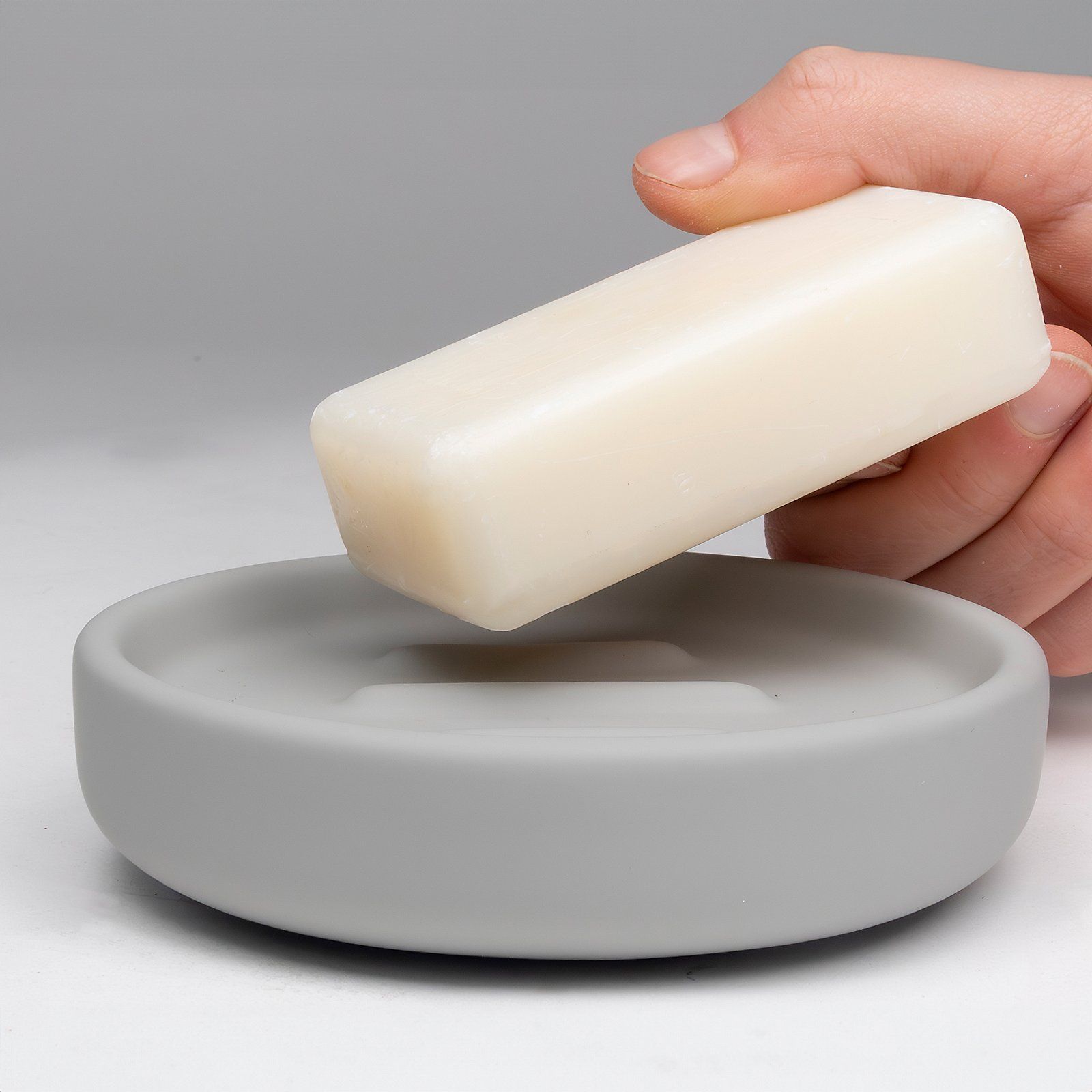 Kela Sana mydelniczka stojąca szara KE-23953 - Wysyłka w 24h