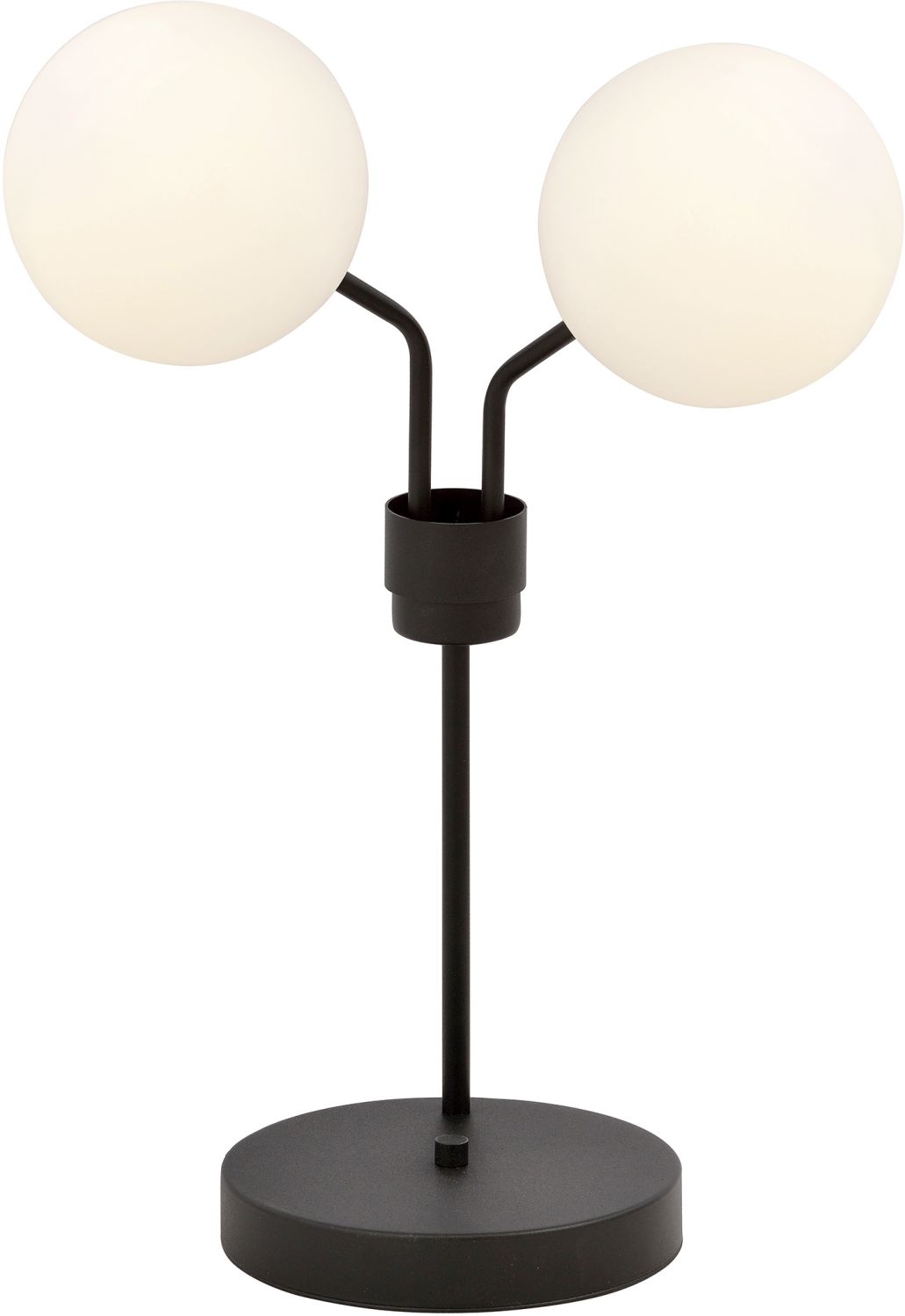 Emibig Nova lampa stołowa 2x10 W czarna-opal 1138/LN2