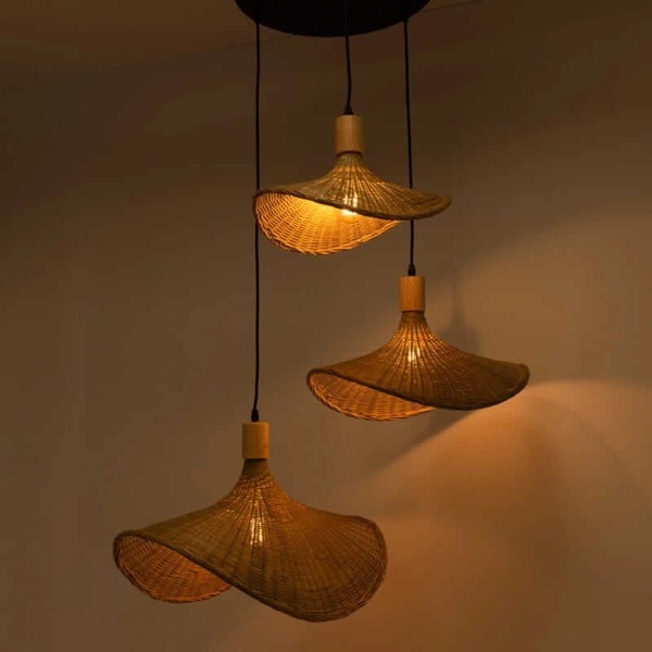 Abruzzo Boho lampa wisząca 3x20 W beżowa ABR-LWS-BH40-3XE27