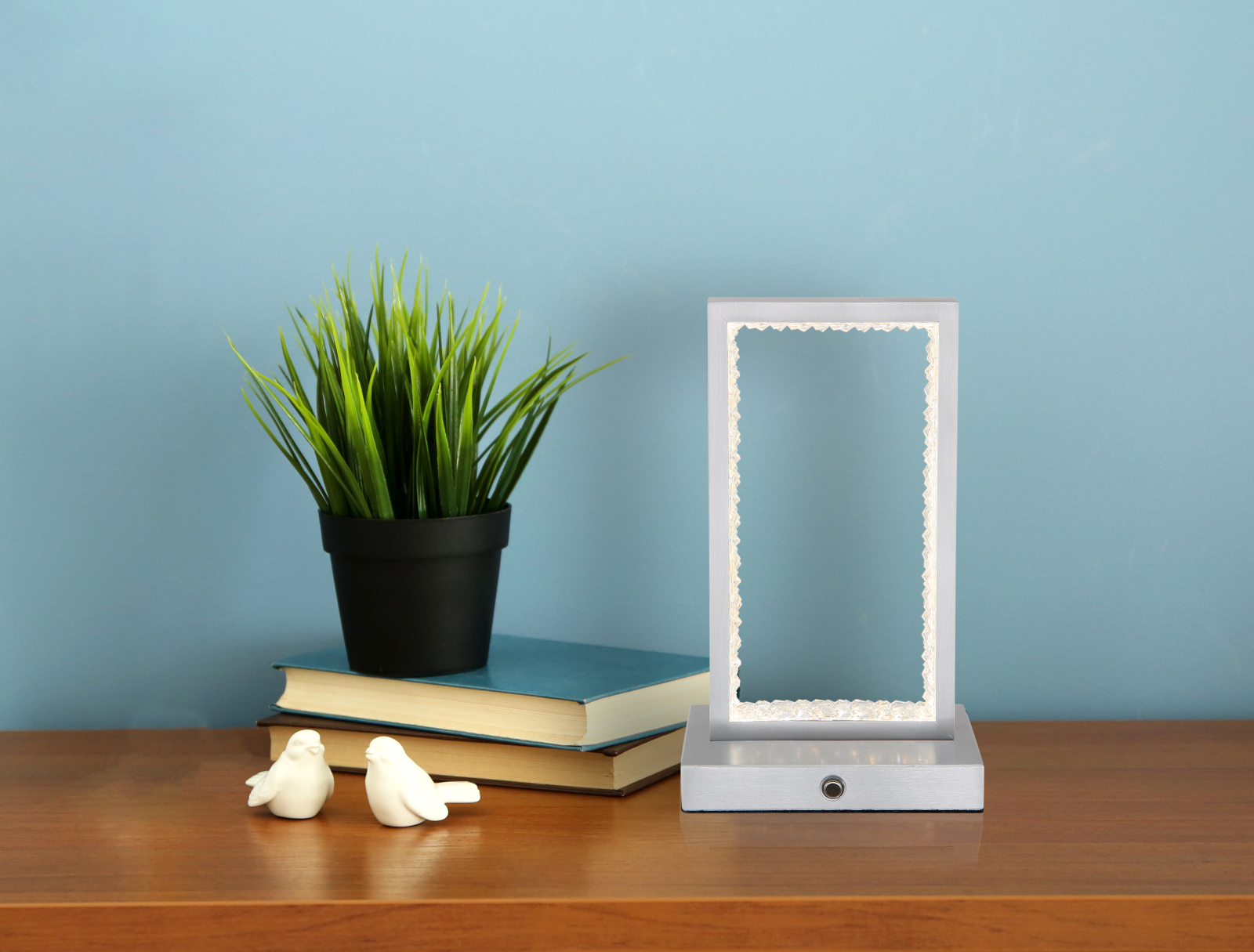 Globo Lighting Samega lampa stołowa 1x3 W aluminium 24008A