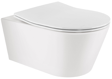 Sanindusa URB.Y 48 miska WC z deską wolnoopadającą wisząca bez kołnierza biały połysk 140938004