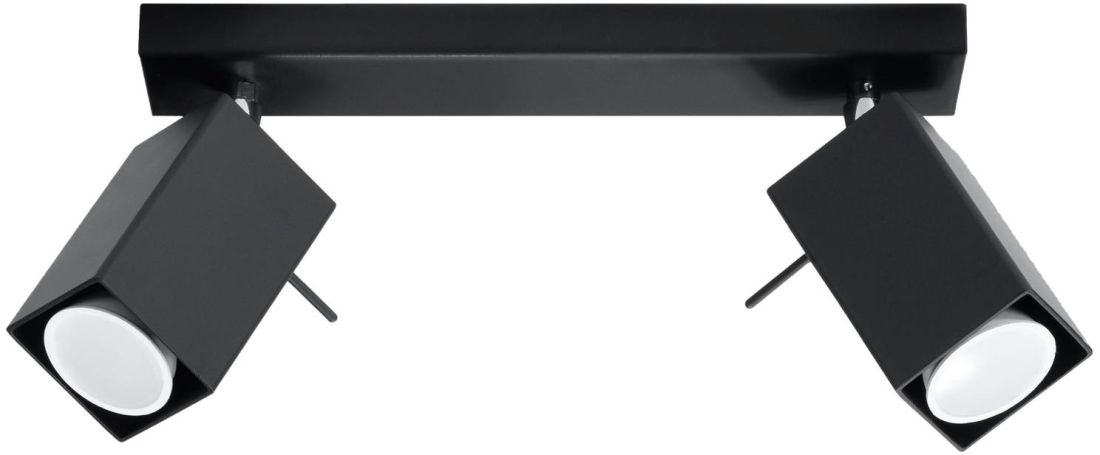Sollux Lighting Merida lampa podsufitowa 2x40W czarna SL.0100