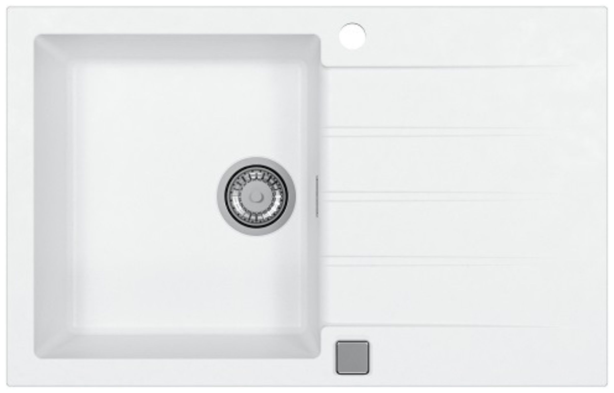 Alveus Cadit 20 zlewozmywak 79x50 cm Granital biały 1132022