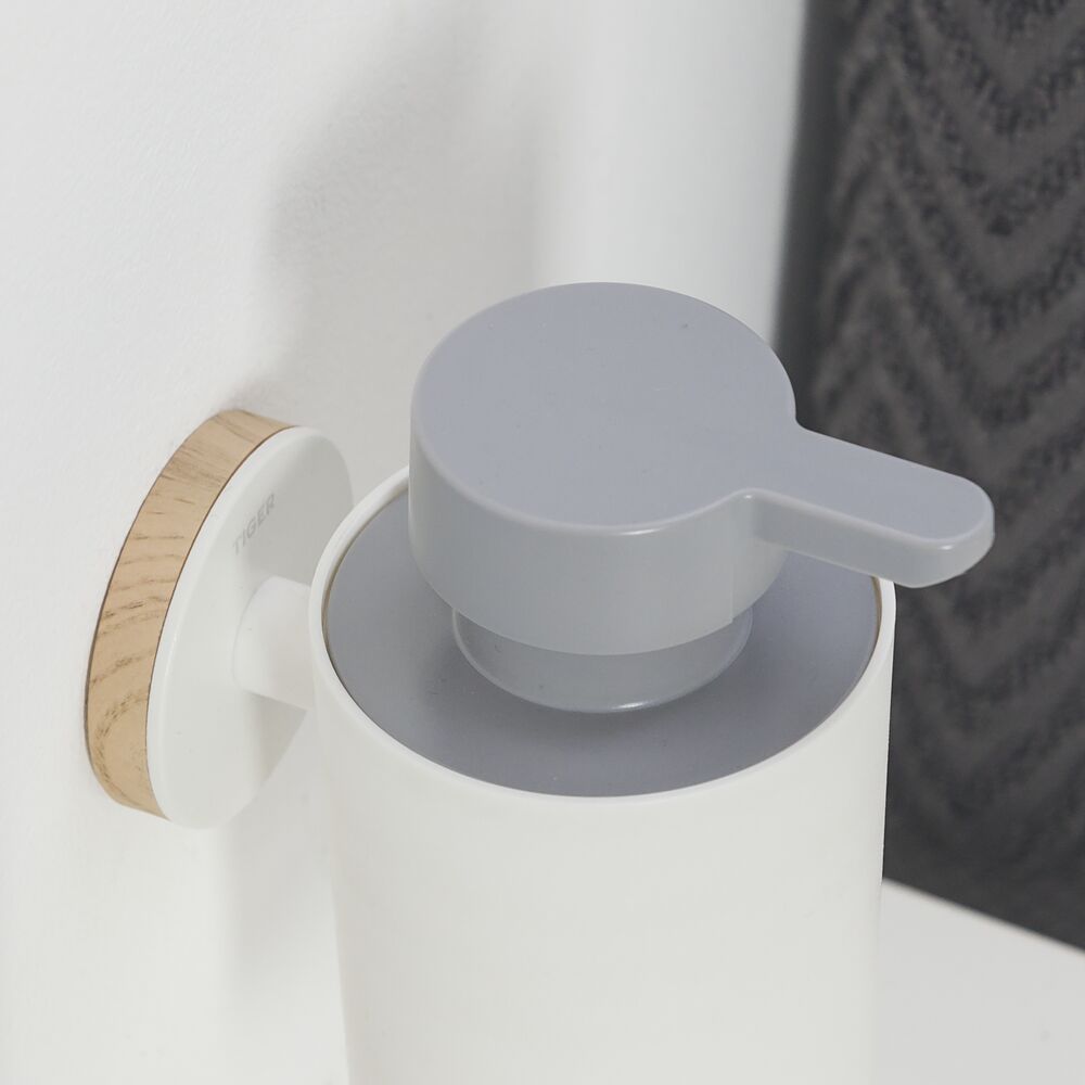 Tiger Urban dozownik do mydła 180 ml ścienny biały/szary 13160.3.01.46