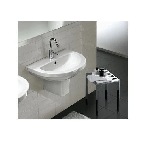 Hatria Erika Pro Q umywalka 62x46 cm owalna ścienna biała 00YXJE01