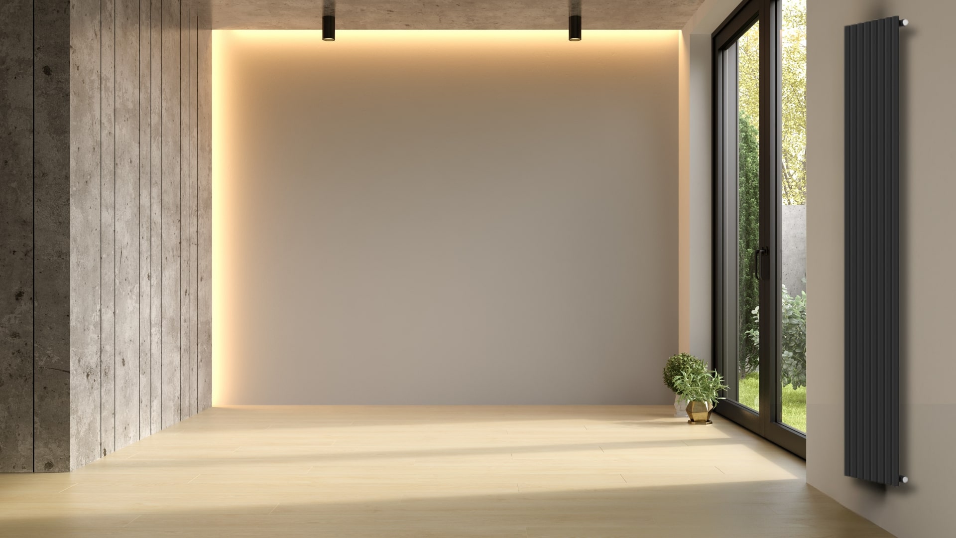 Invena grzejnik łazienkowy dekoracyjny 200x48 cm czarny UG-10-C20