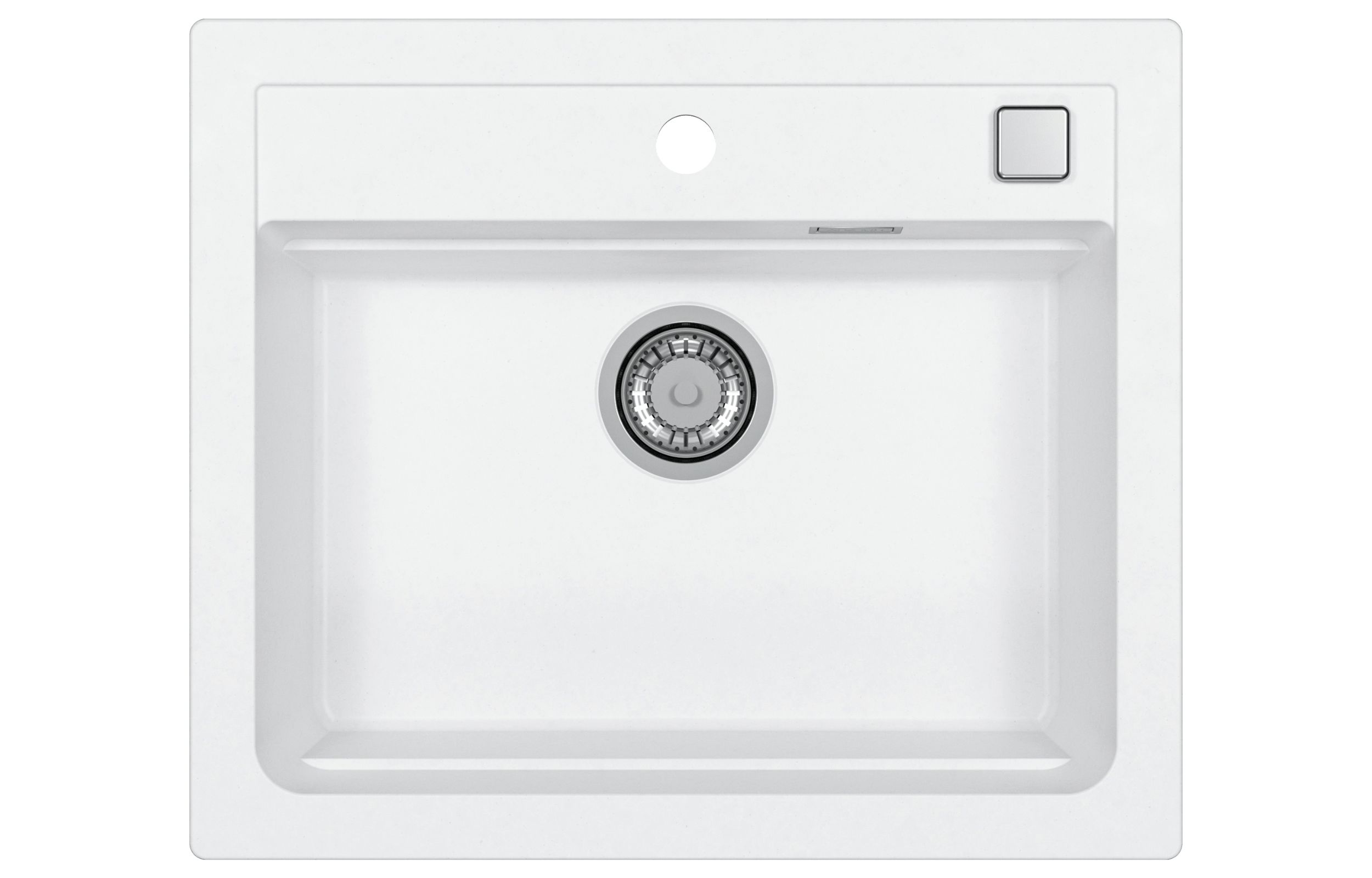 Alveus Atrox 30 zlewozmywak granitowy 59x50 cm biały 1131991