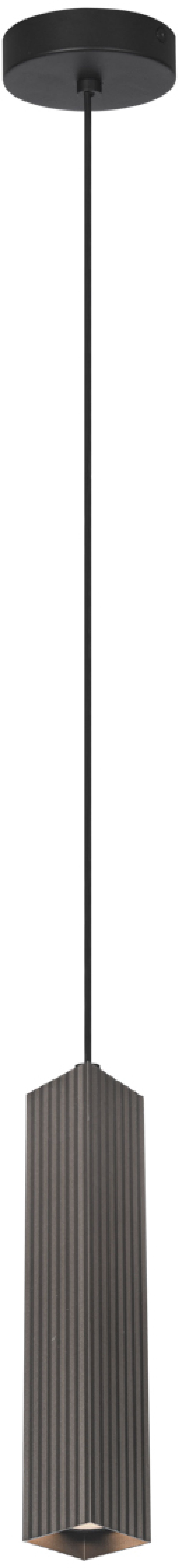 Italux Tecno lampa wisząca 1x10 W brązowa PND-37492-1-BRO