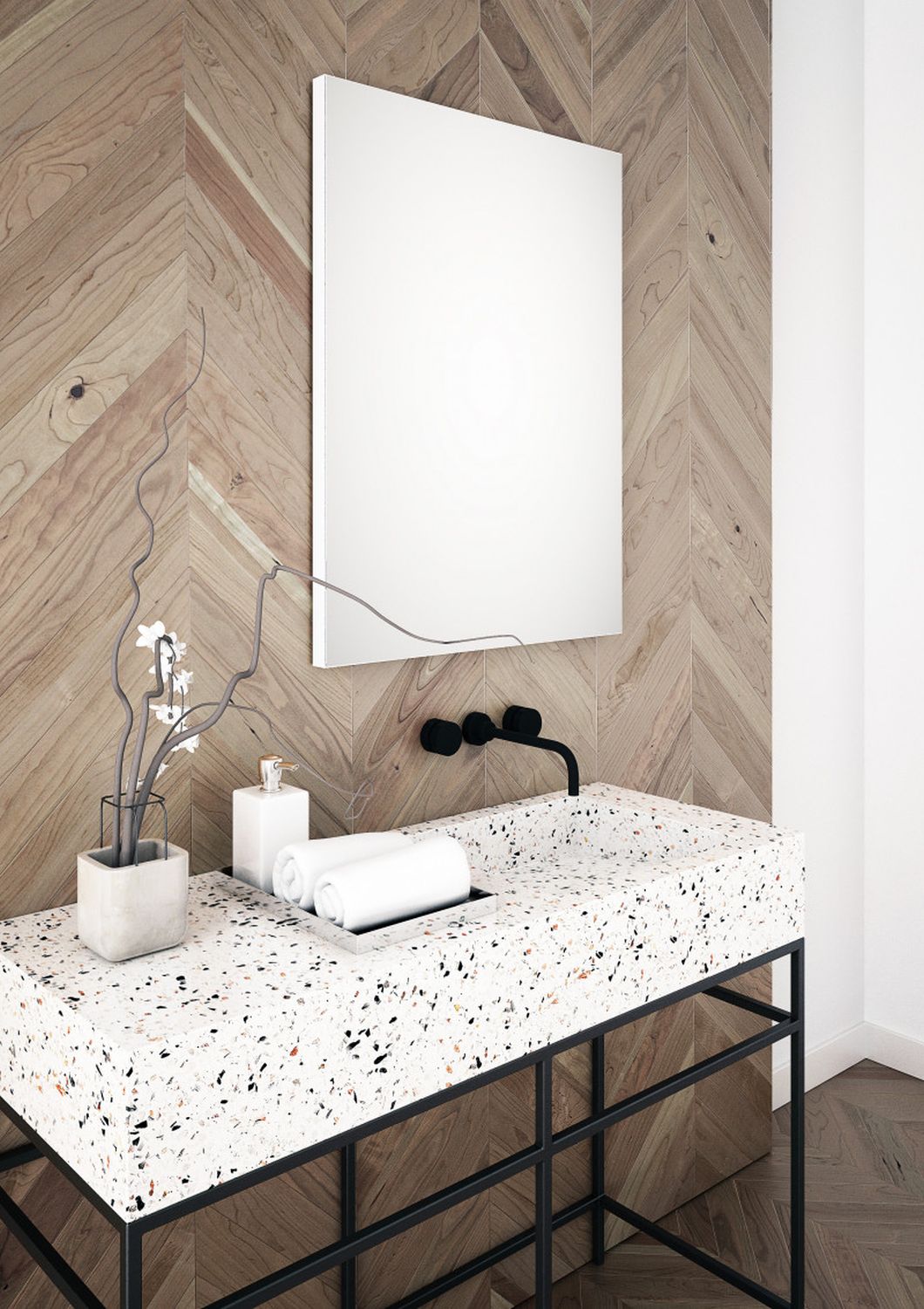 Dubiel Vitrum Box lustro prostokątne 80x60 cm rama biała - Wysyłka w 24h