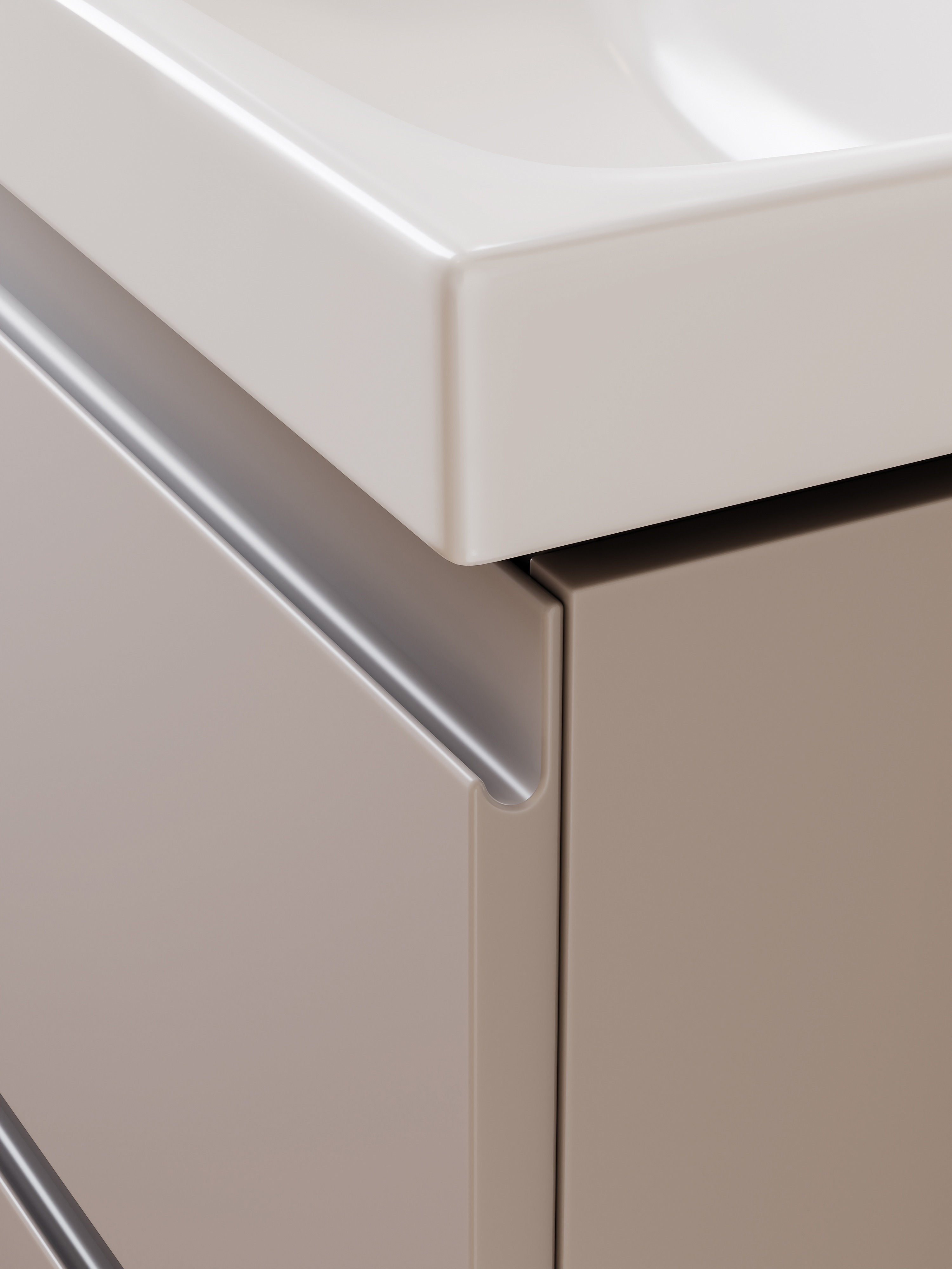 Cersanit Moduo umywalka z szafką 60 cm kaszmir S4013-008 - Wysyłka w 24h