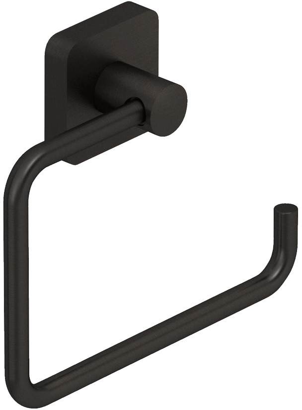 Kludi Vela S uchwyt na papier toaletowy czarny szczotkowany 25982N2