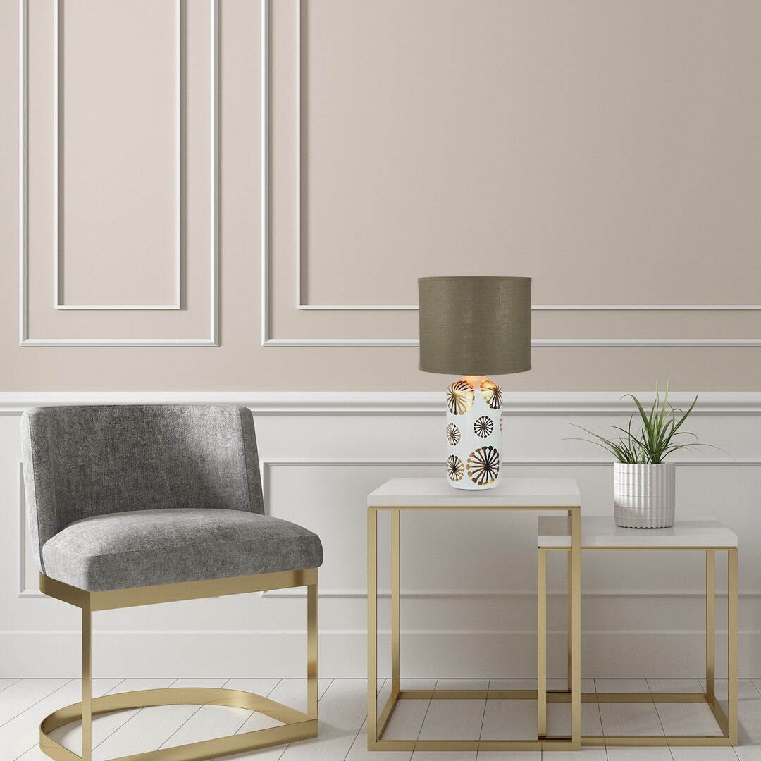 Rabalux Ginger lampa stołowa 1x60W złoty/brązowy 6030