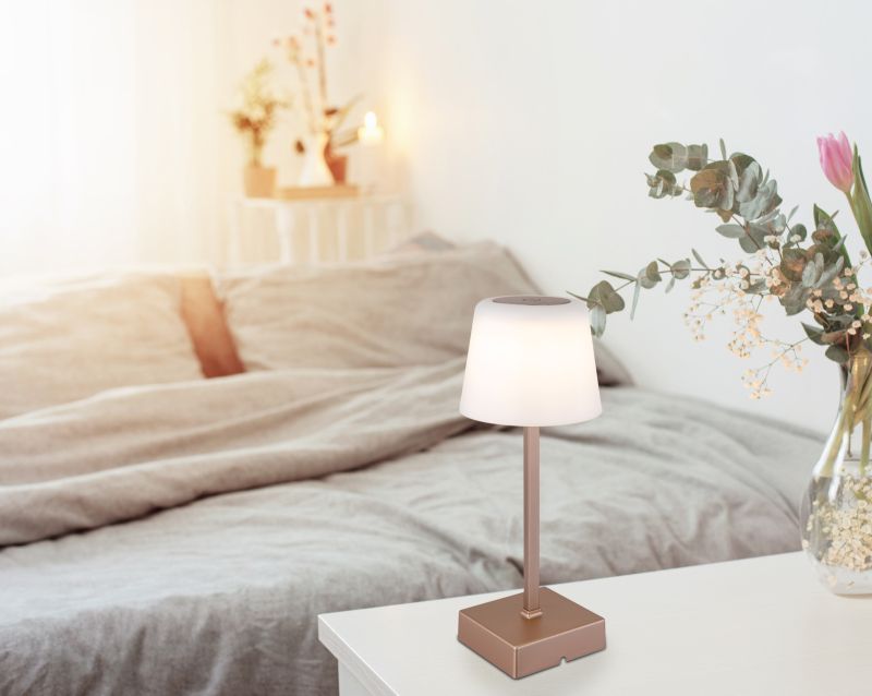 Globo Lighting Xayden lampa stołowa 1x2 W szampański 28061CH