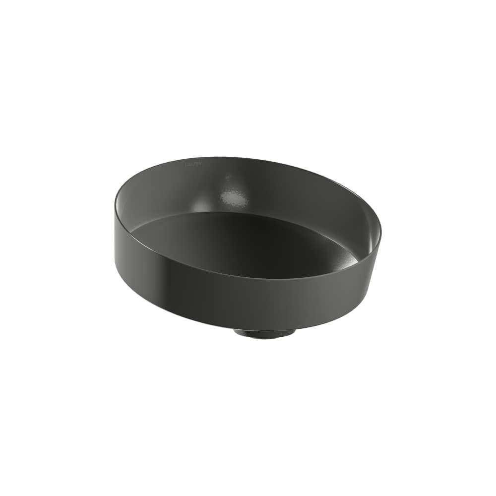 Laufen Tendo umywalka 40x40 cm okrągła nablatowa ciemne żelazo H512TE40191121