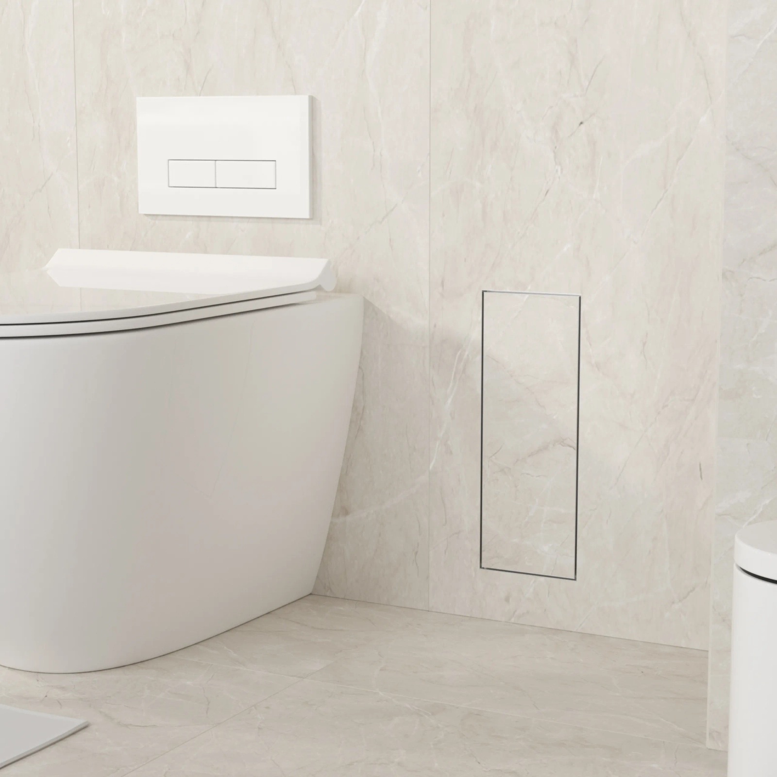 Balneo Wall Box Brush S schowek na szczotkę toaletową tiles B0401060104-01