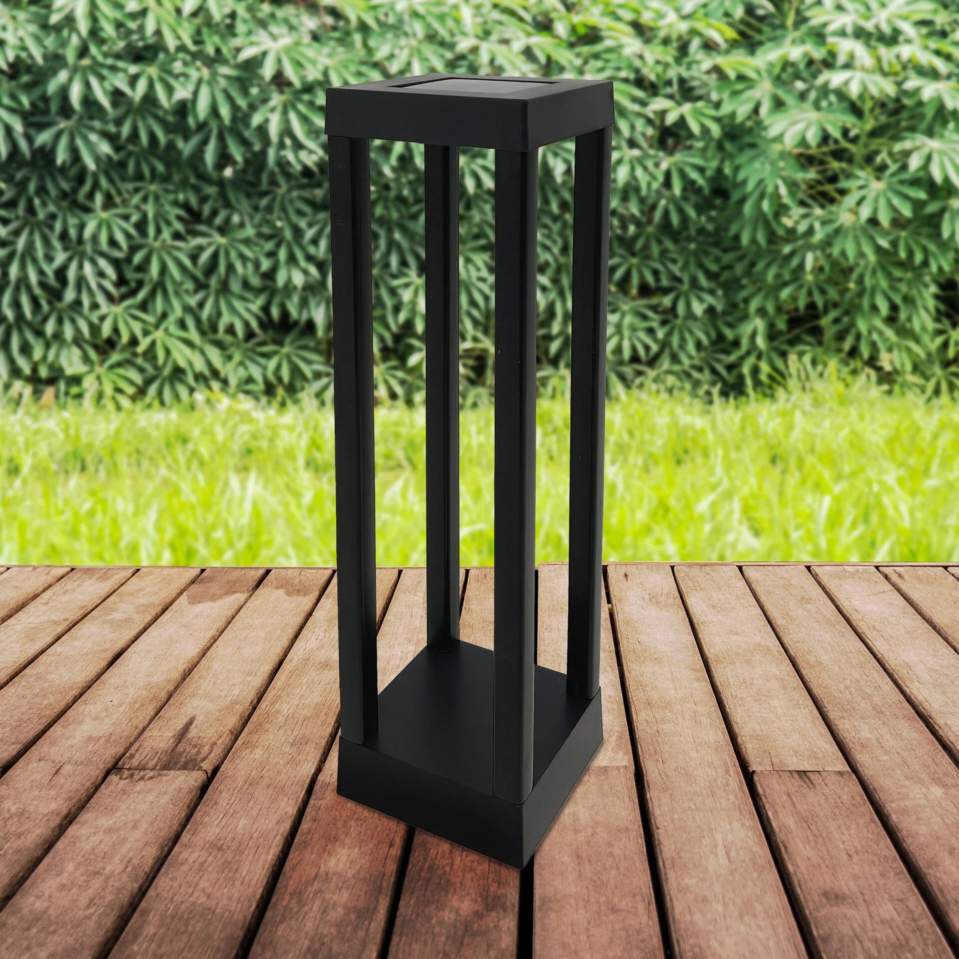 Goldlux Palermo lampa solarna stojąca czarny 330291