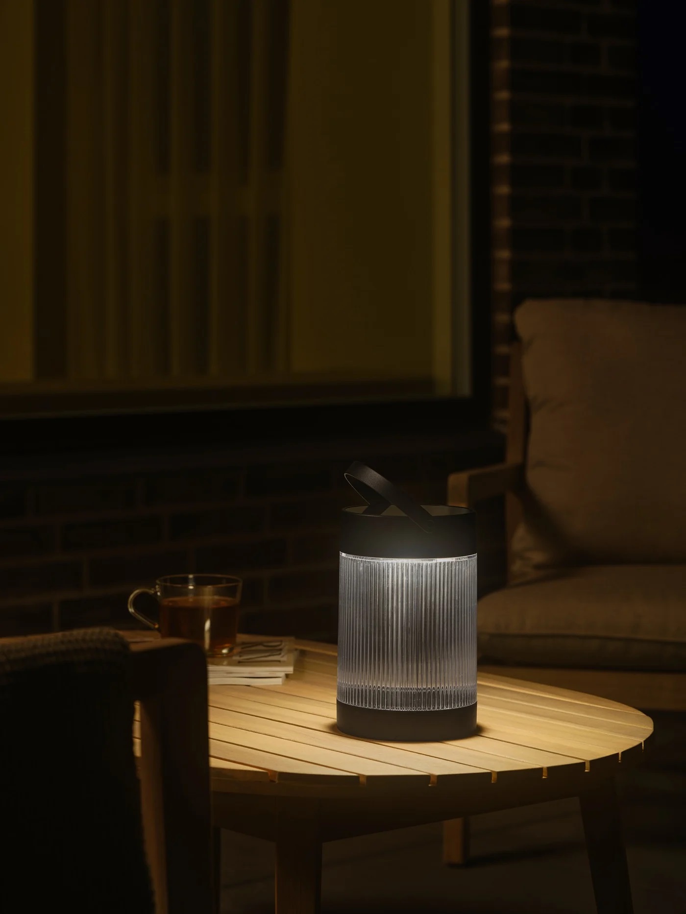 Nordlux Coupar Solar lampa stołowa 1x3,2 W czarna 2518215003