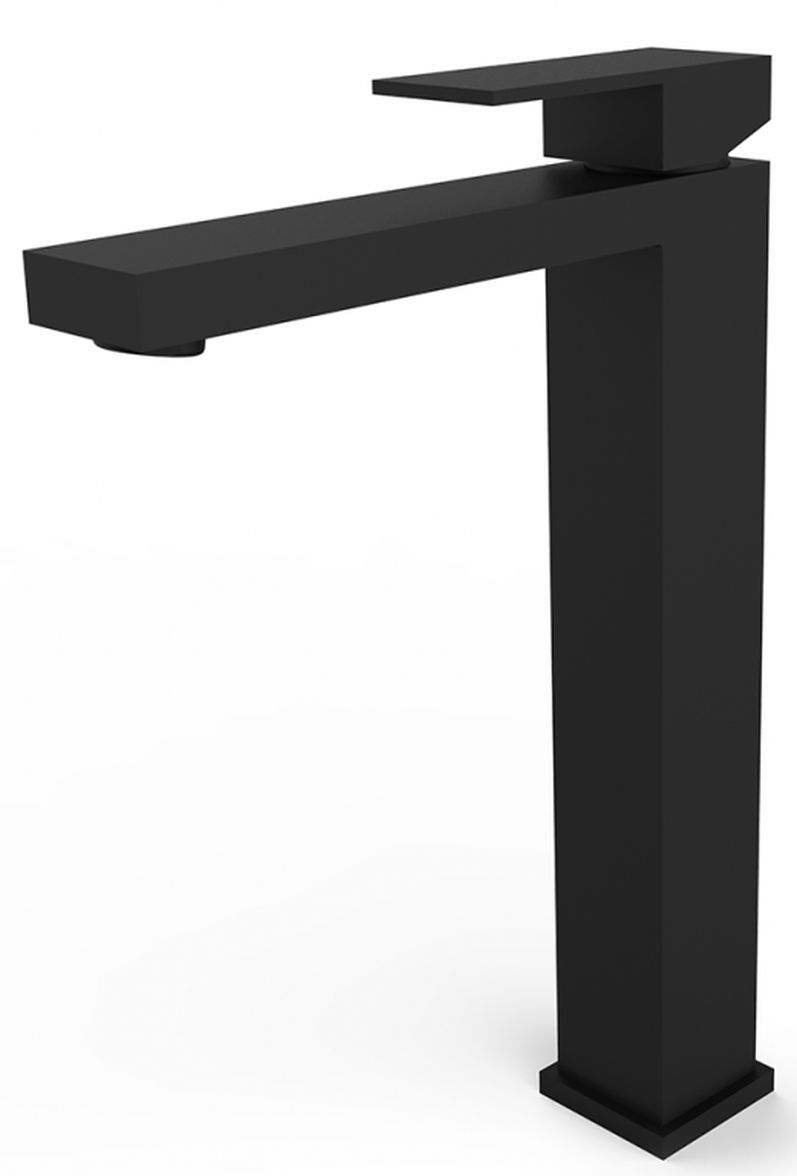 Besco Varium I bateria umywalkowa stojąca wysoka czarny mat BU-MVI-CZ