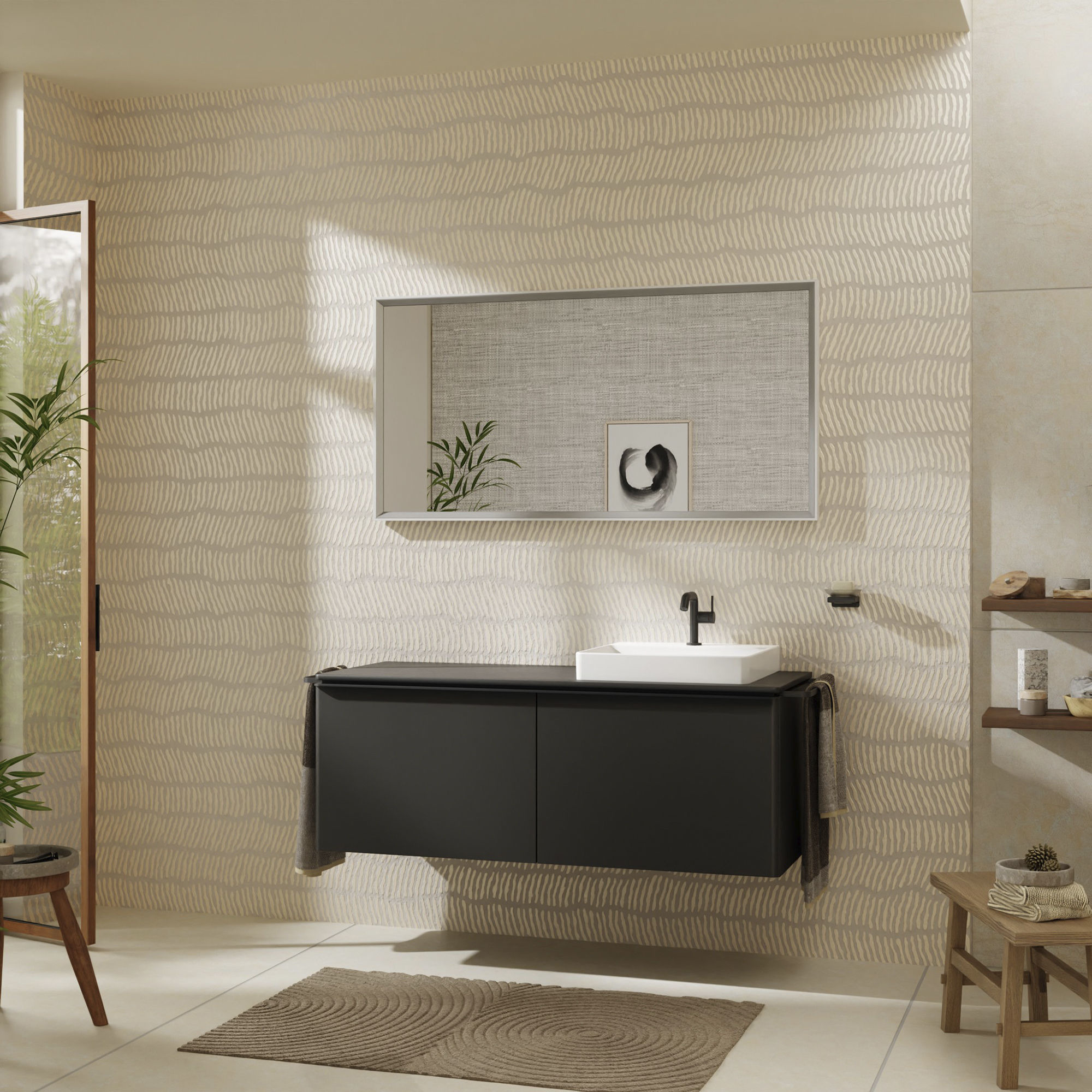 Hansgrohe Xelu Q blat naszafkowy 136x55 cm szary 54098910