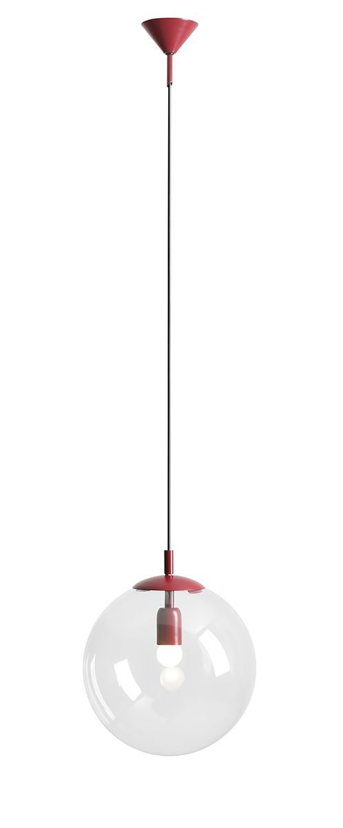 Aldex Globe lampa wisząca 1x15 W czerwona 562G15