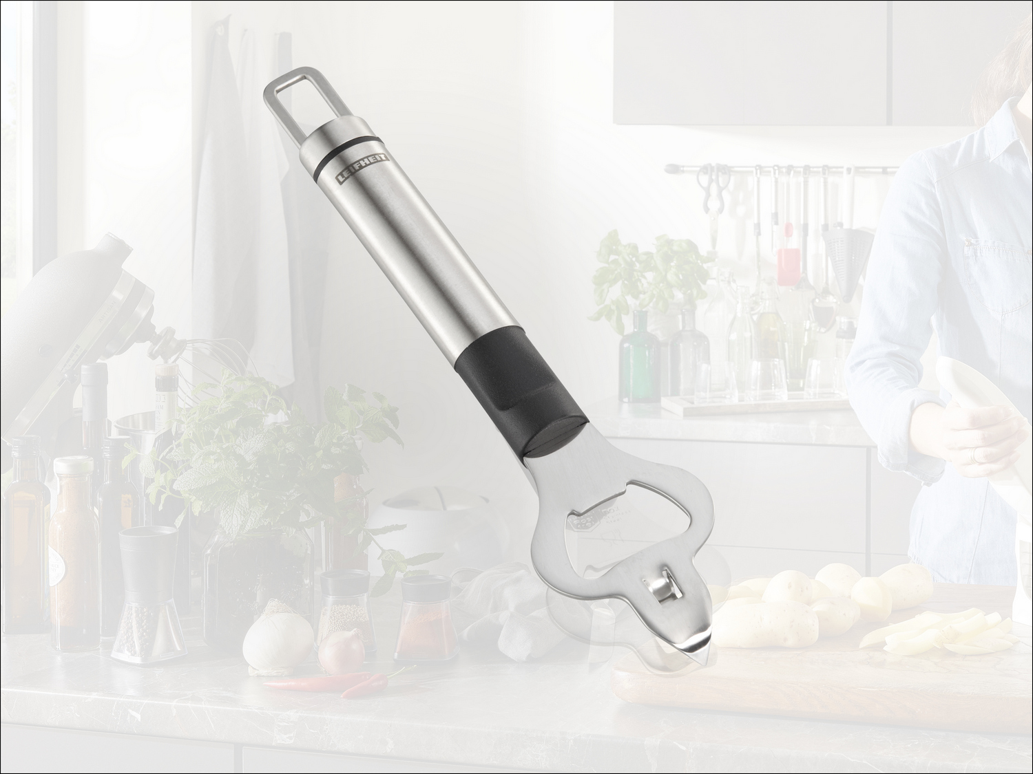 Leifheit otwieracz do butelek stal 3126