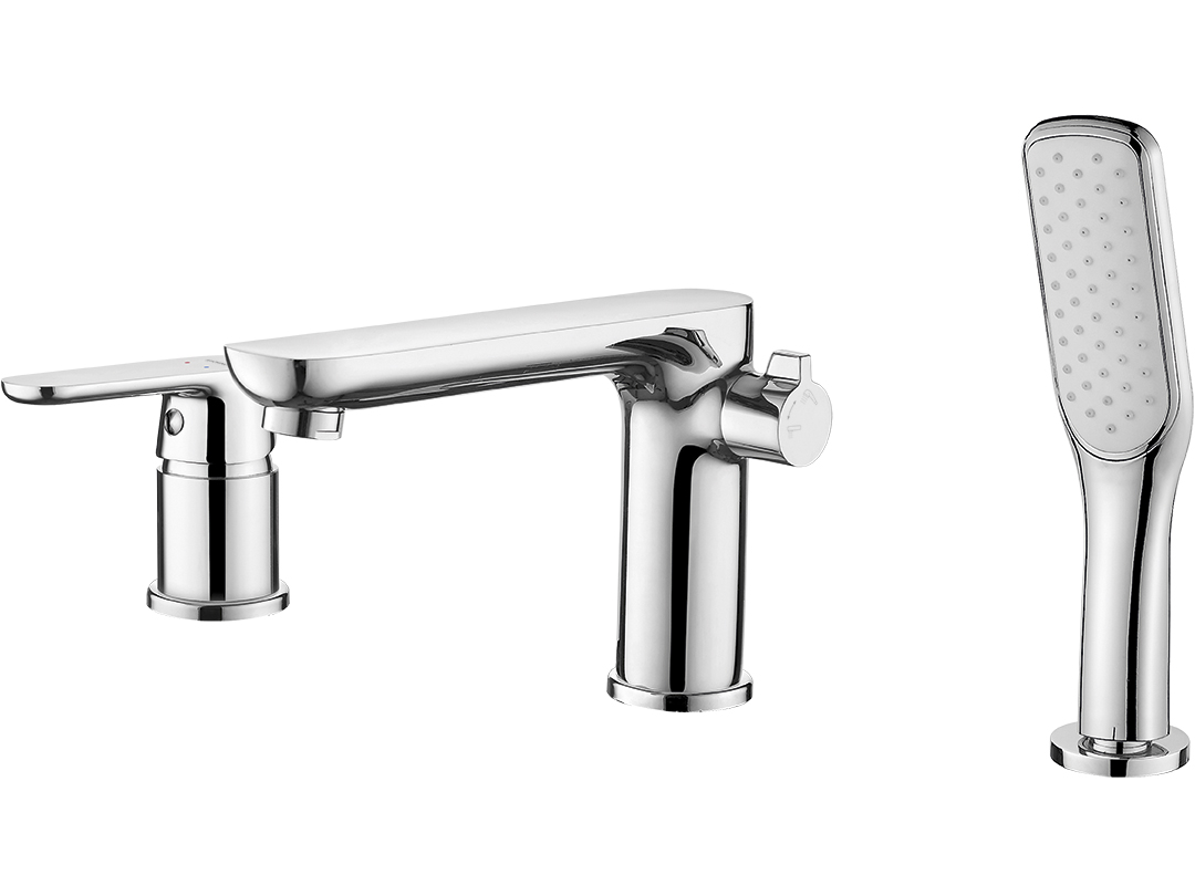 Kuchinox Dima bateria wannowo-prysznicowa 3-otworowa chrom BQD013D