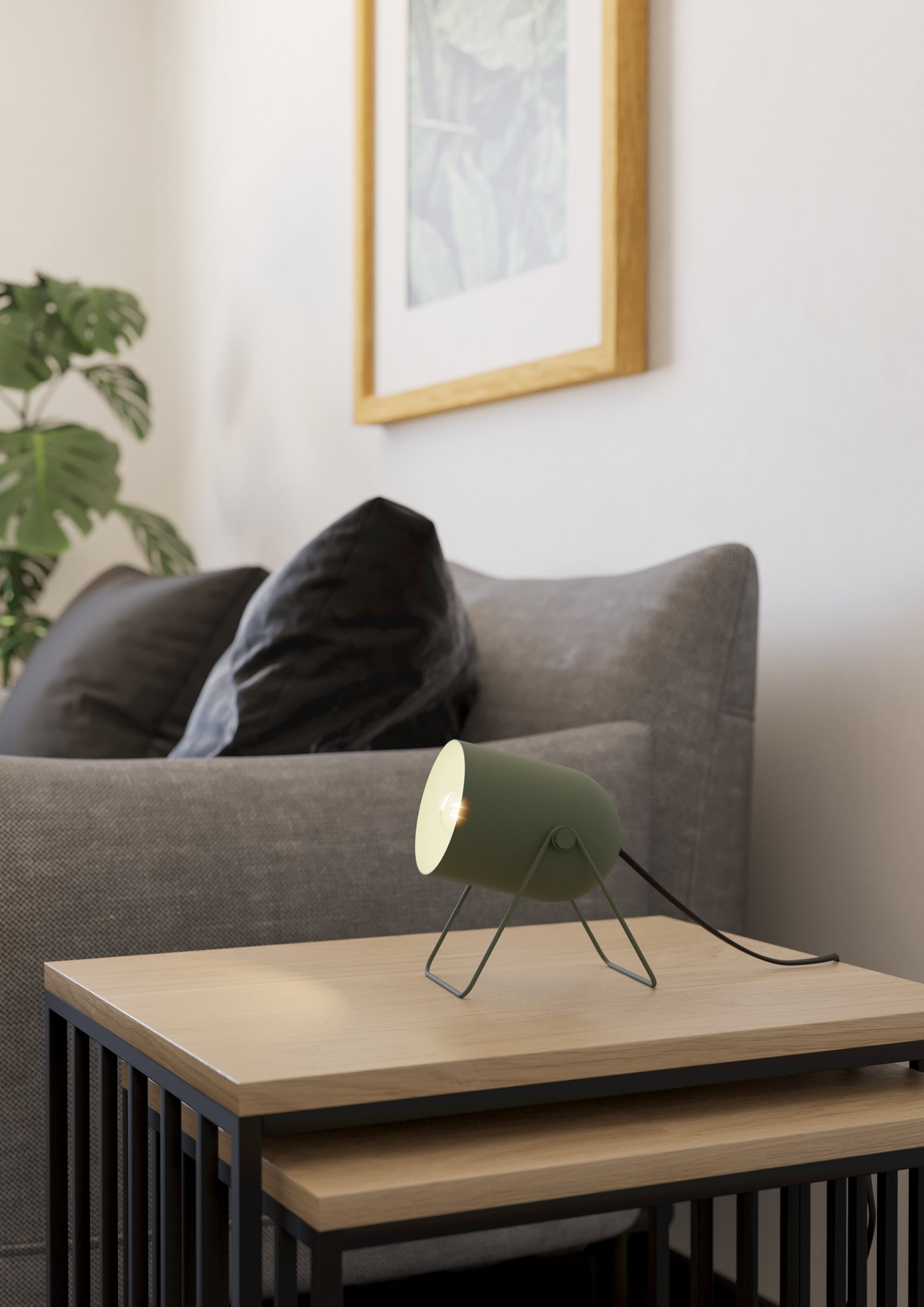 Eglo Tilston lampa stołowa 1x40 W zielona 44136