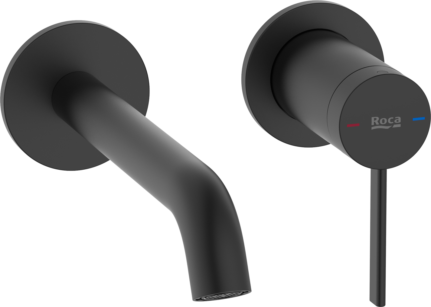 Roca Ona bateria umywalkowa podtynkowa czarna A5A359ENB0