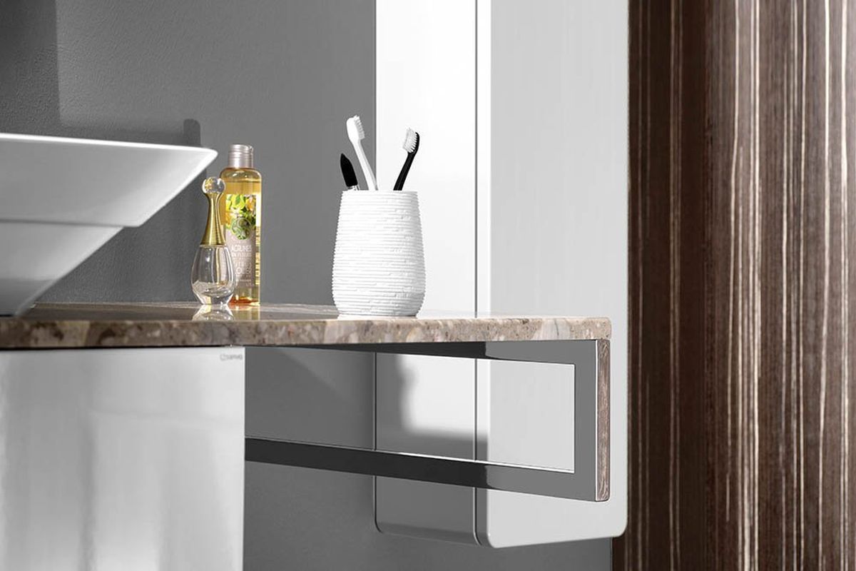 Sapho wspornik pod blat chrom 30390