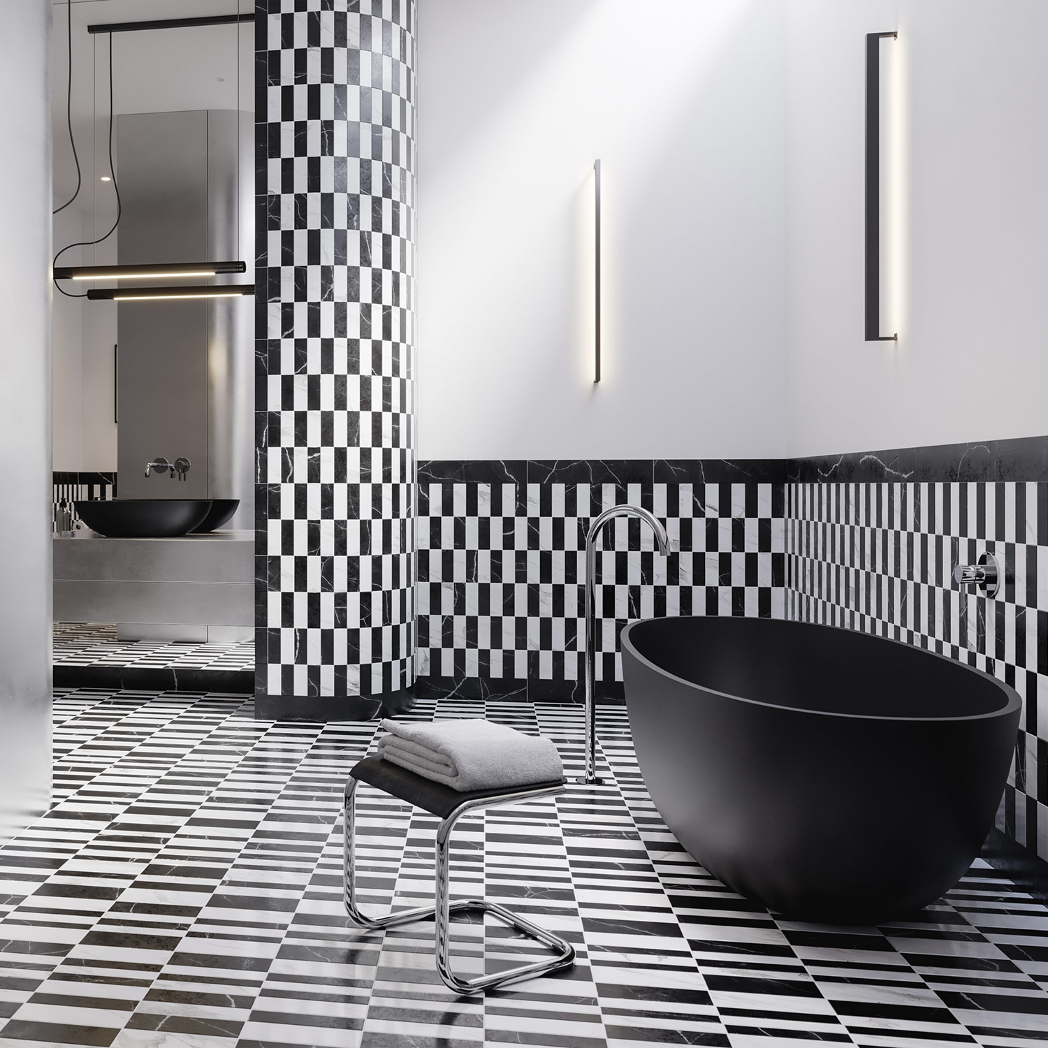 Omnires Shell M+ wanna wolnostojąca 160x75 cm owalna black lava SHELLWWBLV