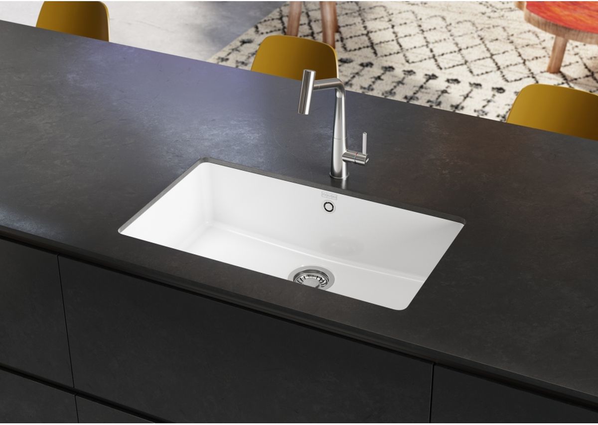 Franke KubusX zlewozmywak ceramiczny 70,5x40 cm biały połysk 126.0738.294