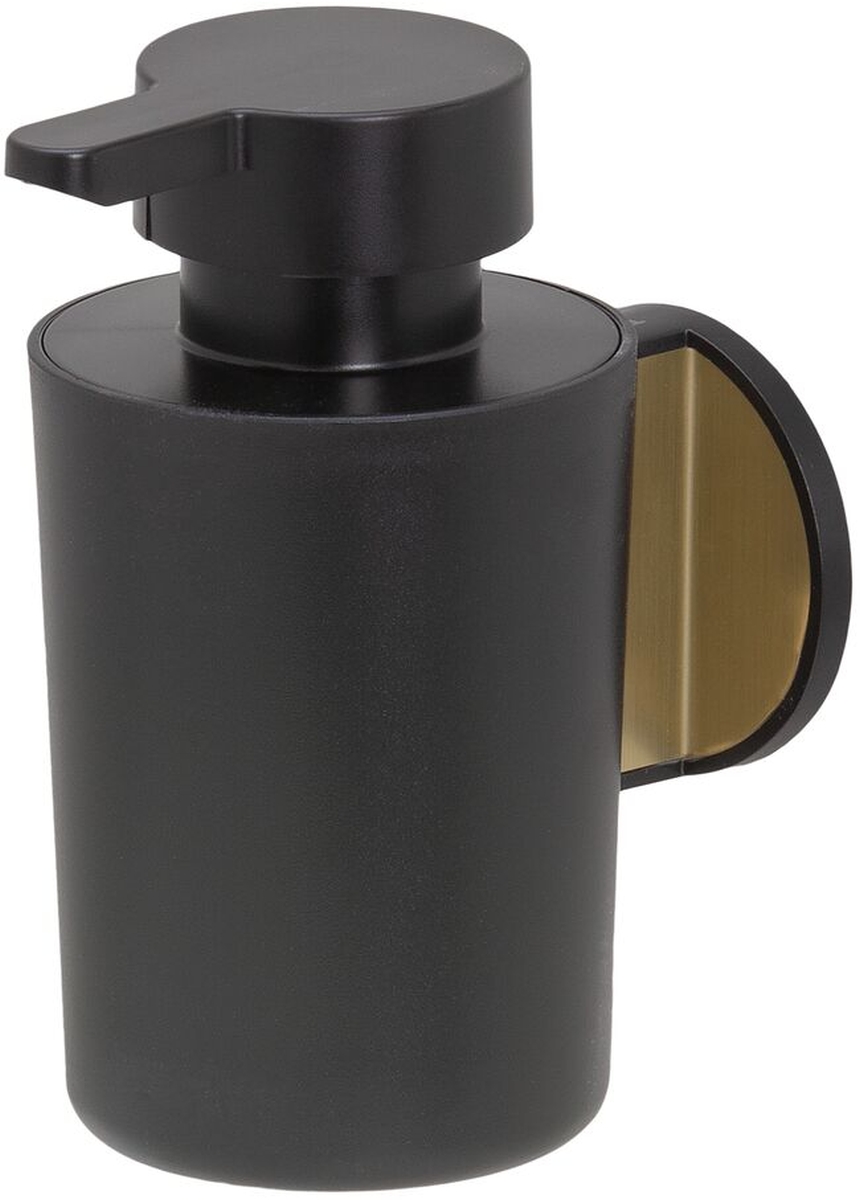 Tiger Tune dozownik do mydła 180 ml ścienny czarny mat/mosiądz szczotkowany 13260.3.56.46