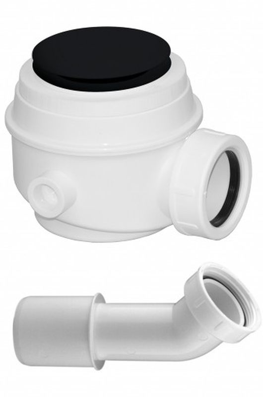 Omnires M+ syfon brodzikowo-wannowy czarny mat WB01XBL