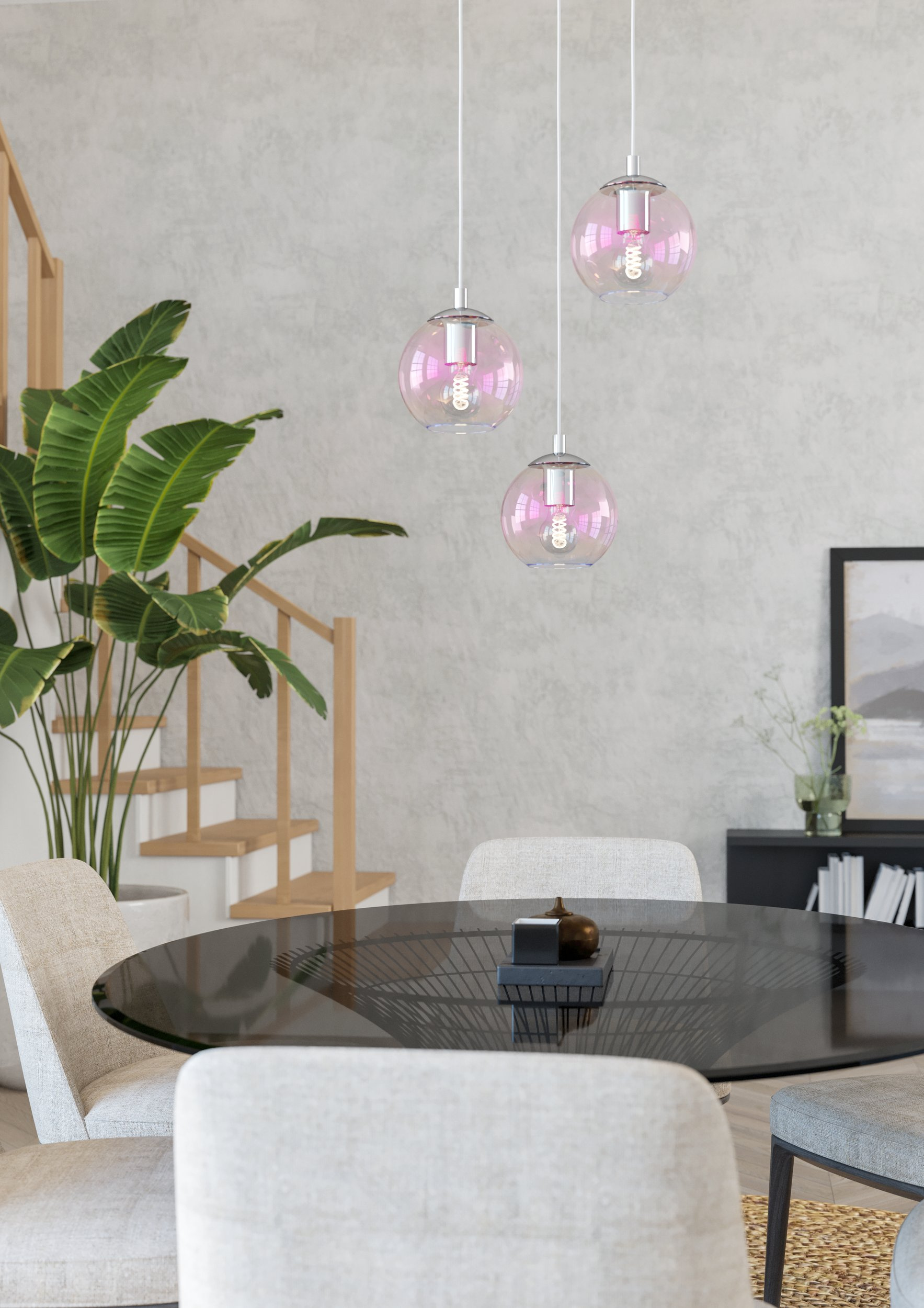 Eglo Ariscani lampa wisząca 3x40 W opal 901921