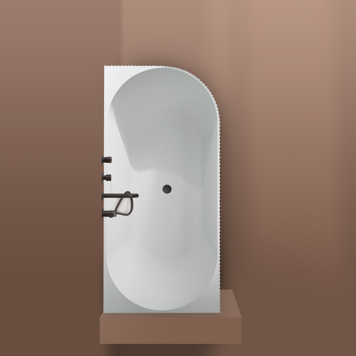 Oltens Hamnes wanna narożna 170x80 cm lewa biała 11011000