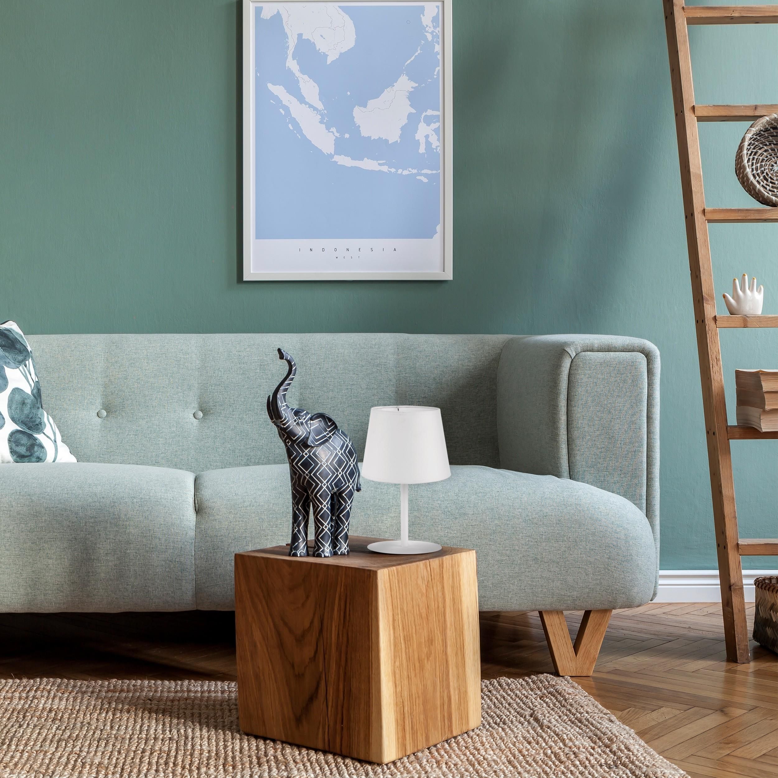 TK Lighting Maja lampa stołowa 1x15W biała 2935